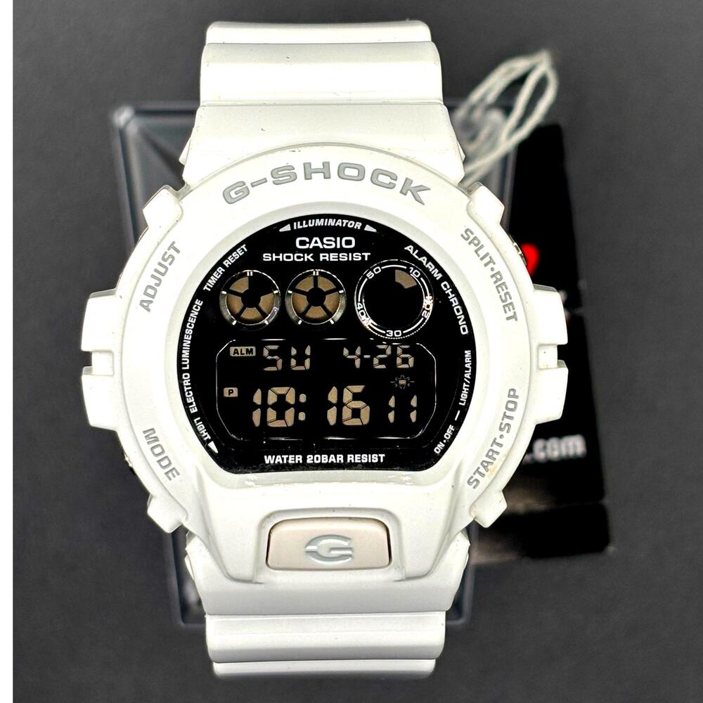 Casio G-Shock DW6900-7 Metallic Mirror White Glossy Digital Men's Watch NIBWT